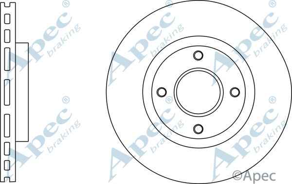 APEC BRAKING stabdžių diskas DSK2771